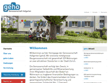 Tablet Screenshot of geho.ch